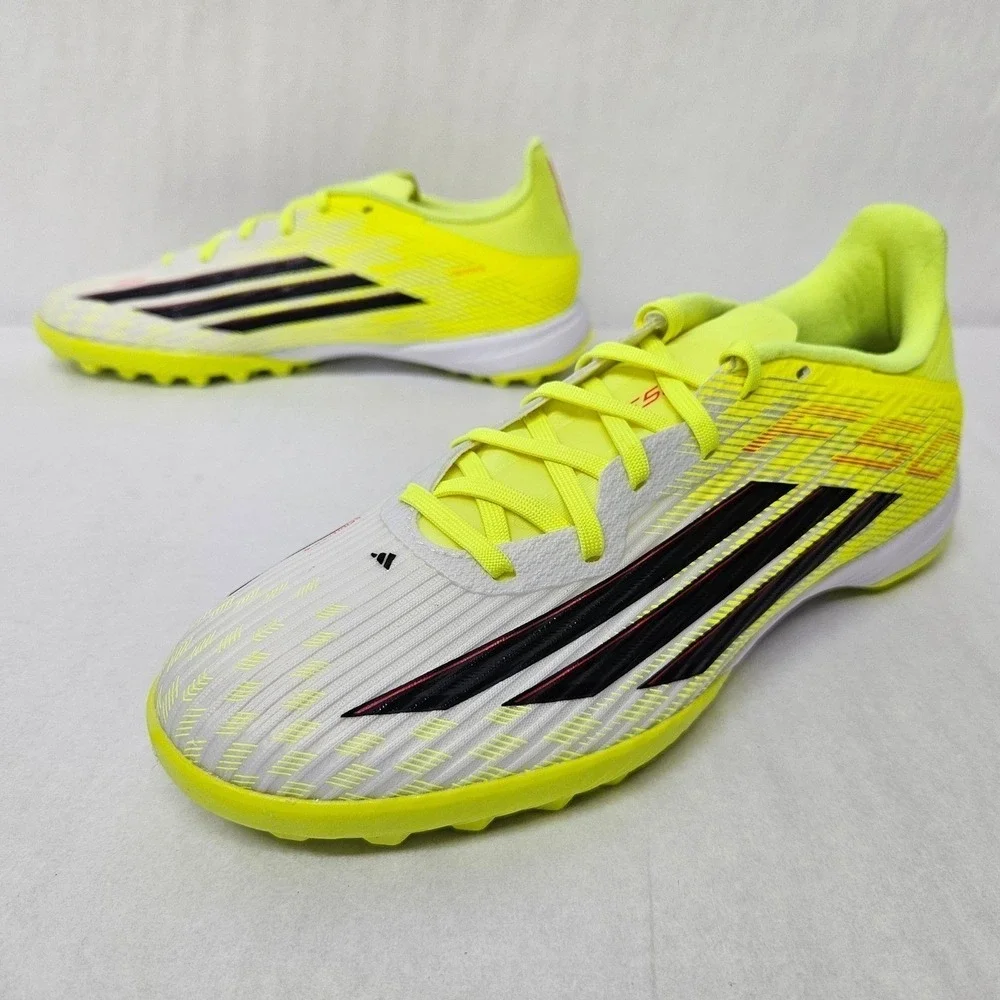 Adidas F50 League TF Turf Soccer Cleats JR8978 Solar Yellow Black Men Size 9.5
